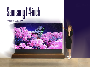 Samsung launches a 114-inch Micro LED TV