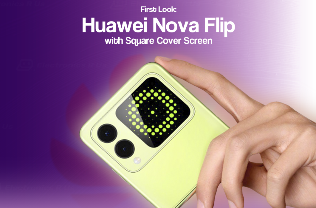 Huawei Previews Nova Flip Featuring Square Cover Display