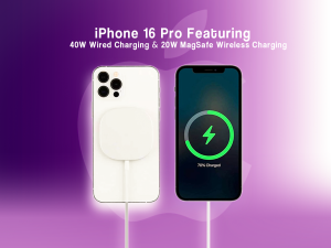 iPhone 16 Pro to Support 40W Wired and 20W MagSafe Wireless Charging